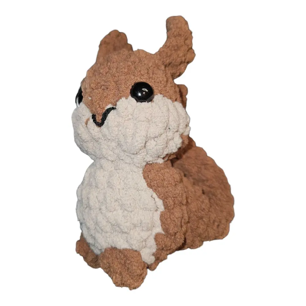 Crochet Squirrel Amigurumi Plushies Soft Cuddly Texture Cute Gifts for Collectors and Gift-Givers Handmade in the USA