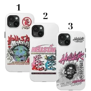 Hypebeast Vibes! Spooky Fire Star Graphic Tough Case Compatible with iPhone, Y2K Punk Cover