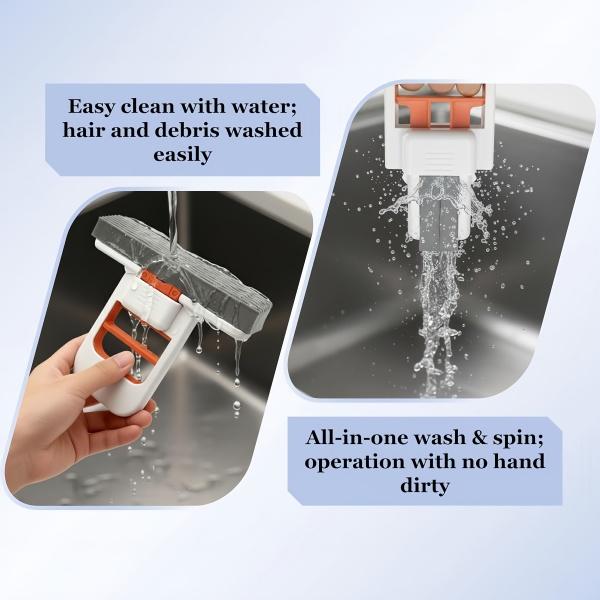 Scrub Daddy | 3-in-1 Mop Vacuum Scrub | Stovetop & Oven Scrubber | Deep Clean Grease & Grime | Hands-Free, No Mess | Self-Cleaning | Power Stain Removal | Pet Hair Destroyer | Detachable Washable Pads