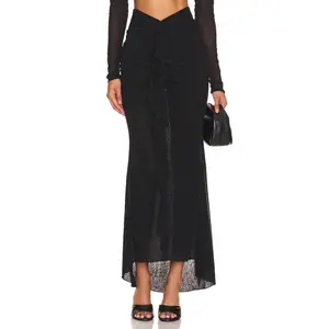 NBD Deepa Maxi Skirt in Black