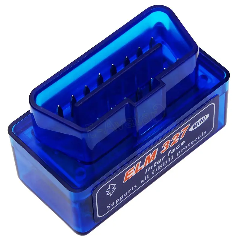 MINI ELM327 V1.5 Chip Dual-Mode Bluetooth OBD2 Code Reader - 2.6in, 6.5cm x 9.7cm Portable Car Diagnostic Tool, Plug-and-Play, Torque/OBD Fusion Compatible, Real-Time Live Sensor Data, OBD2 Fault Code Detector for DIY Car Owners