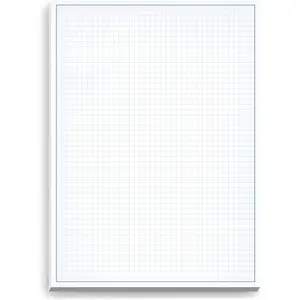 Graph Paper Pad for Blueprint Drawings, Drafting, Engineering Drawing, and Planning - Graph Paper 11x17 Blueprint Quadrille Grid Paper Pads with Blue Lines, High Brightness 50 Sheets (1-Pack)