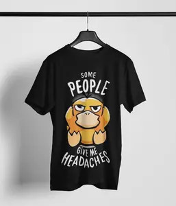 Sarcastic Psyduck Shirt, Funny Cartoon T-Shirt, Unisex Graphic Tee, Witty Humor Streetwear, Psyduck Fan Gift Shirt