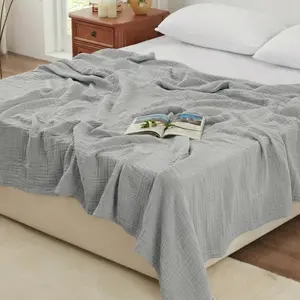 Six-Layer Blanket for Bed & Sofa, Lightweight Breathable Soft Warm, Durable Multi-Color Options, Comfortable Home Use, Lightweight Cozy Blanket