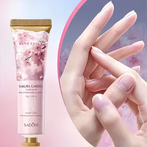 5-Pack Cherry Blossom Hand Creams, Niacinamide & Hyaluronic Acid, Moisturizing for Dry Skin, Ideal for All Skin Types, Winter Care, Gift Ideas