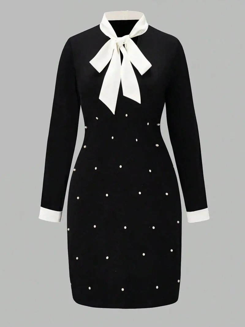 white dress with black bow - TikTok Shop