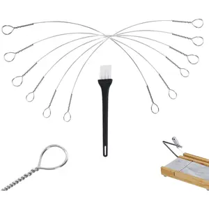 6 Pcs Cheese Slicer Wire Replacement for Marble Cheese Slicer Board, Cheese Cutter Wire for Block Cheeses Butter Cutting, Silver, 5.7 inches long