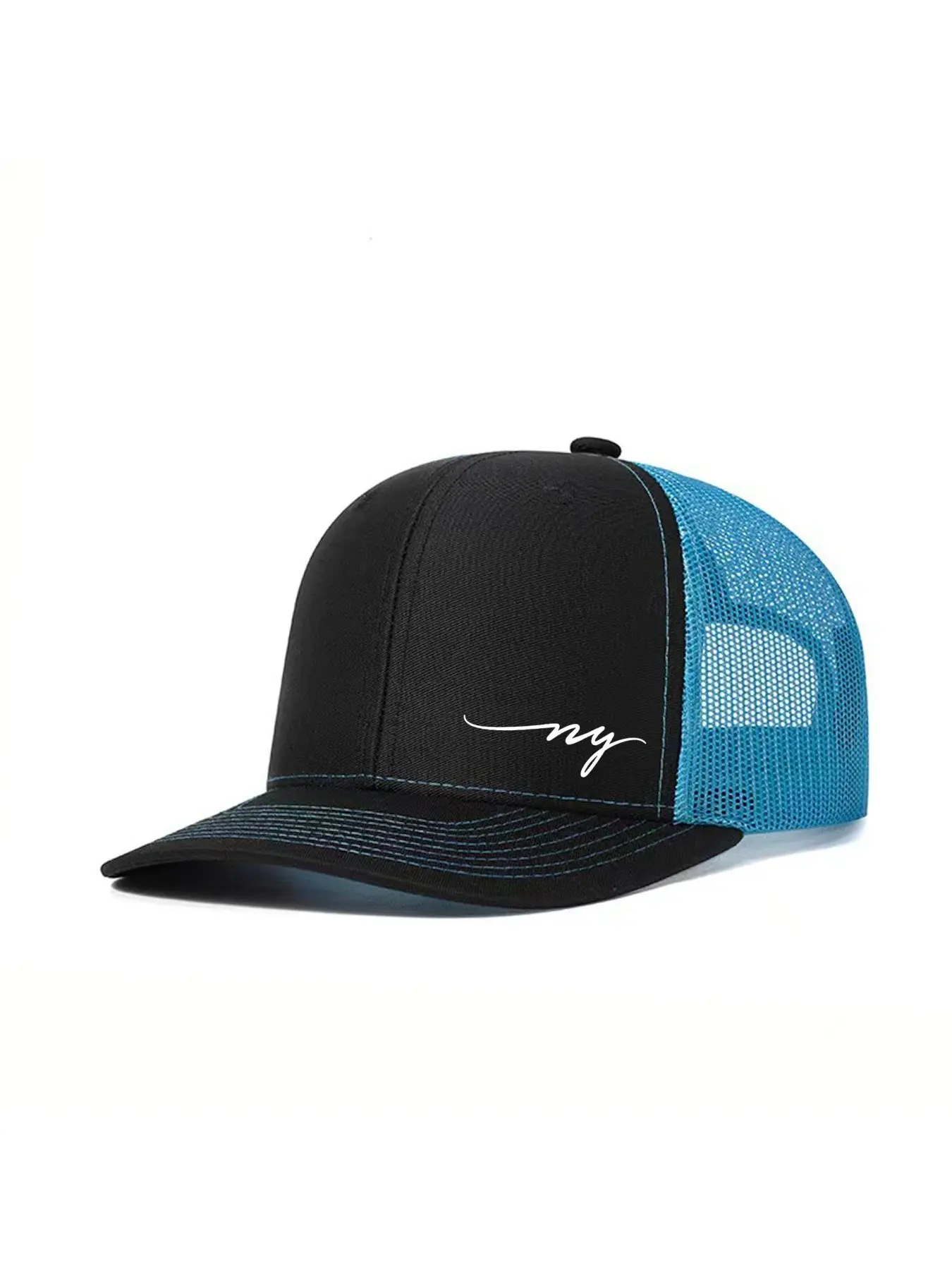 1pc Unisex Trucker Hat Letter Printing Mesh Back Snapback Mesh Baseball Cap Richardson Slightly Curved Brim Baseball Cap Adjustable Dad Hats Outdoor Mesh Breathable Sun Hat Gift for Men Women Trucker Style Hat Adjustable Streetwear Hat