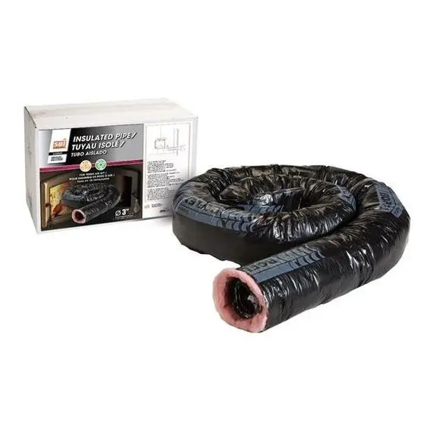 Osburn Stoves 3" Diameter X 10' Insulated Flex Pipe For Fresh Air Intake