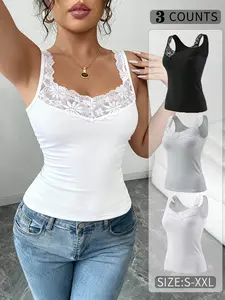 3PCS Summer Cool Lace Cami Underwear, The Ultimate Chic Street Style Essential for Trendy Girls.