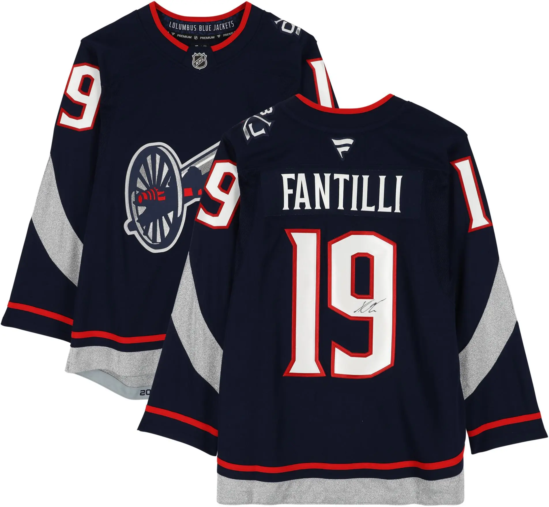 Adam Fantilli Columbus Blue Jackets Autographed 2025 Stadium Series Fanatics Premium Jersey - Fanatics Authentic Certified