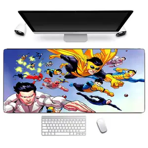 Invincible Gaming Desk Mat, Mark Grayson Omni Man Desk Pad, Animated Series Comic Mouse Mat, Action Cartoon Desk Accessory, Gamer Setup Decor, Gift for Him