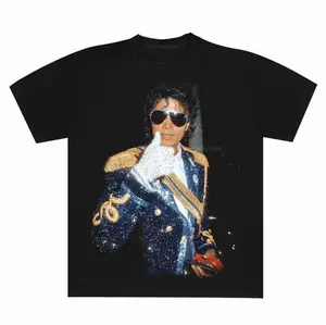 King of Pop Vintage 90's T-Shirt, Music T-Shirts, Michael Jackson 90s Retro Shirt, Music Tees, Vintage Graphic Tee Womenswear Top