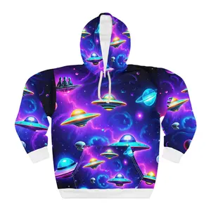 Cosmic Galaxy Hoodie, Unisex Pullover, Outer Space Sweatshirt, Space Lover Gift, Festival Wear, Unique Graphic Hoodie