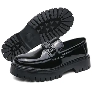 Men's Fashionable Casual Tassel Decor Pu Leather Slip-on Shoes, Loafers, Simple Design Elegant Plain Round Toe Loafers, Business Style Temperament Flats for Daily Wear, Tassel Shoes, Gorgeous appearance ,  Spring Gift for Him