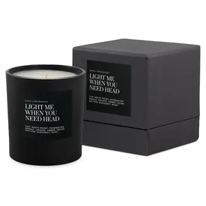 Light Me When You Need Head Luxury Candle Decor Fragrance