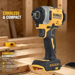 DEWALT DCF850 20V Cordless Impact Wrench | High Torque Brushless Tool for Car Tire Repair, Auto Maintenance, Construction & Garage Workshop