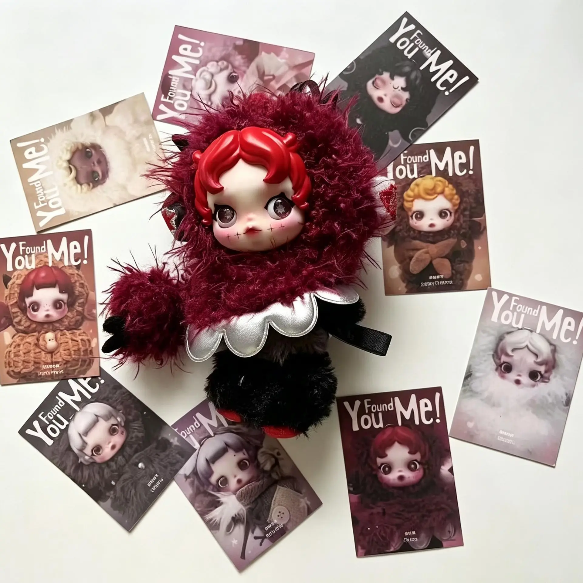 POP MART Skullpanda You Found Me Series Plush Doll Pendant - Unique Design, Versatile Use, Buddy Doggie Charm, Polyester Material