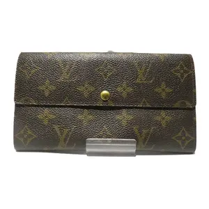 Pre-owned Louis Vuitton Canvas Small Leather Goods Monogram Long Wallet