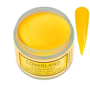 Tones Coverland Acrylic Powder 1.5 oz "Sunflower" - Vegan, Cruelty-Free, 10-Free Chemicals, Excellent Adhesion & Flexibility, Made in the USA Great for Nail Art