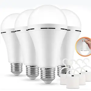A19 Rechargeable Light Bulbs Emergency Light Bulb for Home, Led Bulb 12 Watt , Self-Charging Light Bulb 1200mAh Battery Backup Light Bulbs for Daily, Emergency Use (Daylight)
