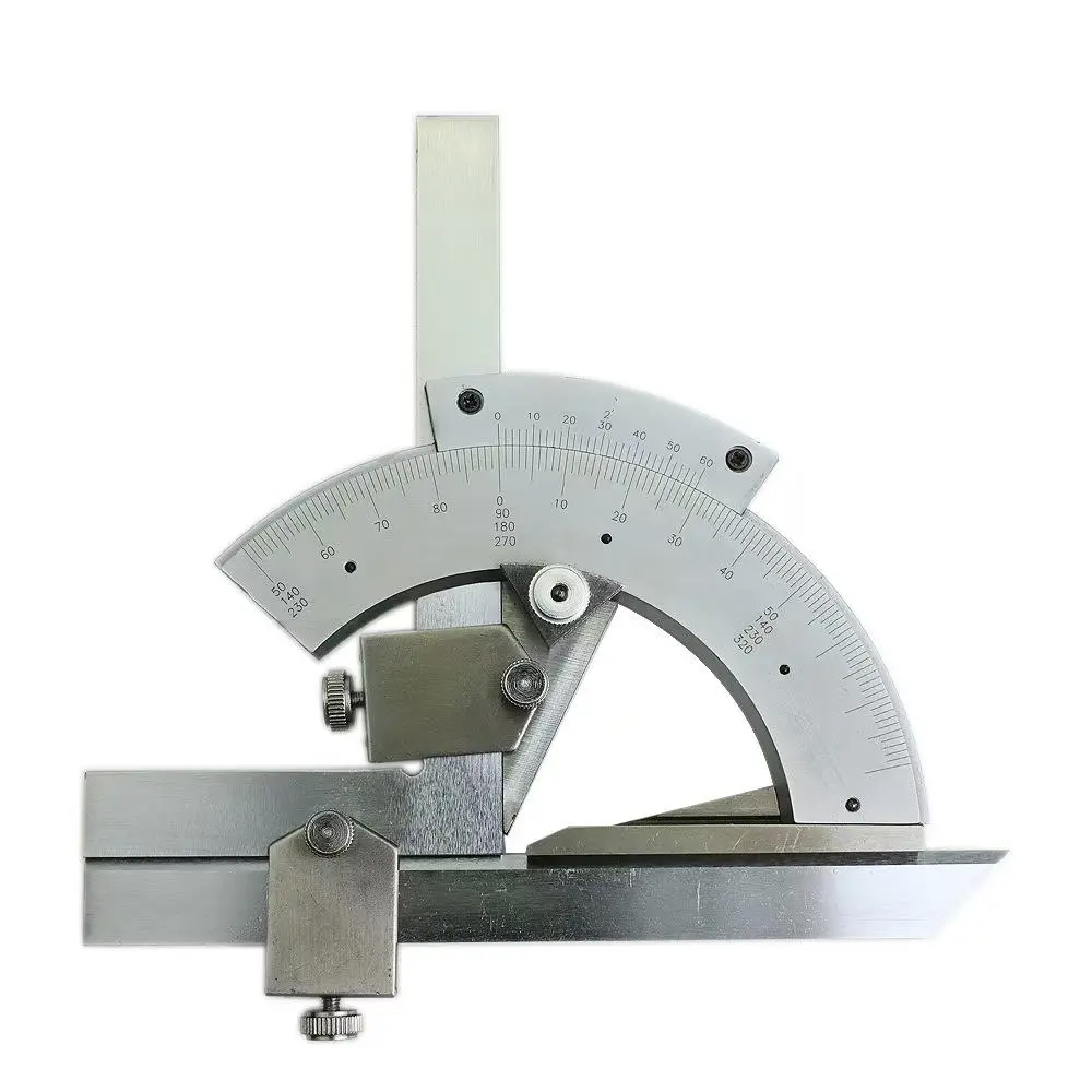 High Precision Angle Ruler, 320 Degrees Multifunctional Universal Angle Ruler, Industrial Protractor Gauge Angle Measuring Instrument Tool