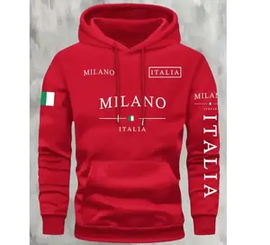 Milano Hooded Sports Jacket for Men Women Loose Fit Warm Outdoor Fitness Hoodie Daily Casual Activewear