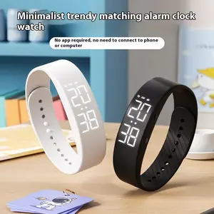 Wearable LED Display Smart Fitness Tracker Watch - Vibrating Alarm, Pedometer, Sports Timer, Calorie & Distance Tracking, Lightweight Comfortable Design, Built-In Night Light - Ideal for Sports, Birthday Gifts