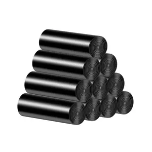 Thick Disposable Flat-Top Garbage Bags, Eco-Friendly Household Roll Pack for Kitchen & Bathroom