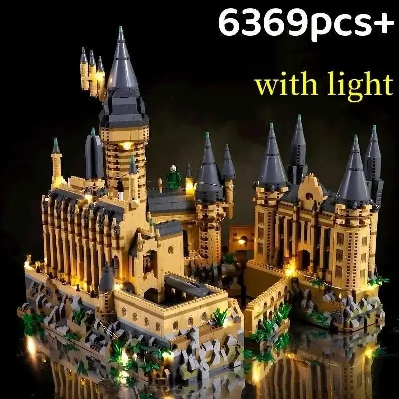 Micro Particles Building Blocks Magic Castle Blocks Magic School Palace Model Children Assembly Toys Birthday Christmas Gifts