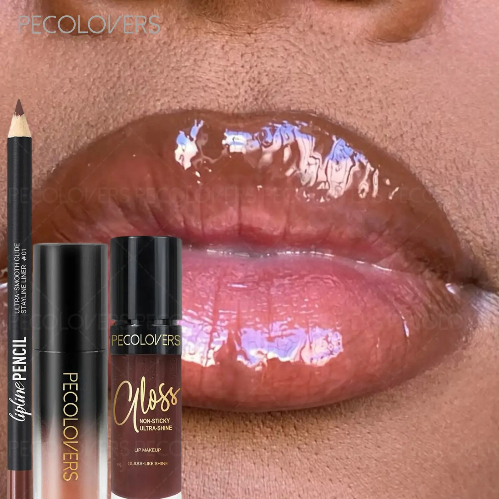 3pcs/Set Velvet Texture Lip Makeup Set - Lip Cosmetic, Long Lasting Lip Liner, Silky Lip Glaze, Lipgloss, Natural Finish, Perfect Valentine's Day Gift