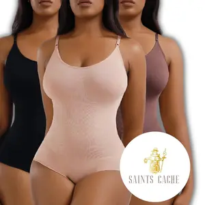 Body Control Tank with Waistline and Booty Lift Technology, Plain Pattern, 3 Colors and Sizes Small to 2XL, Women's Plain Shapewear