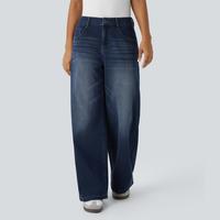 Distressed Denim Dark Blue