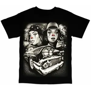 100%BOTTONTears Of A Clown Chola With A Lowrider Bomba Mens T-Shirt