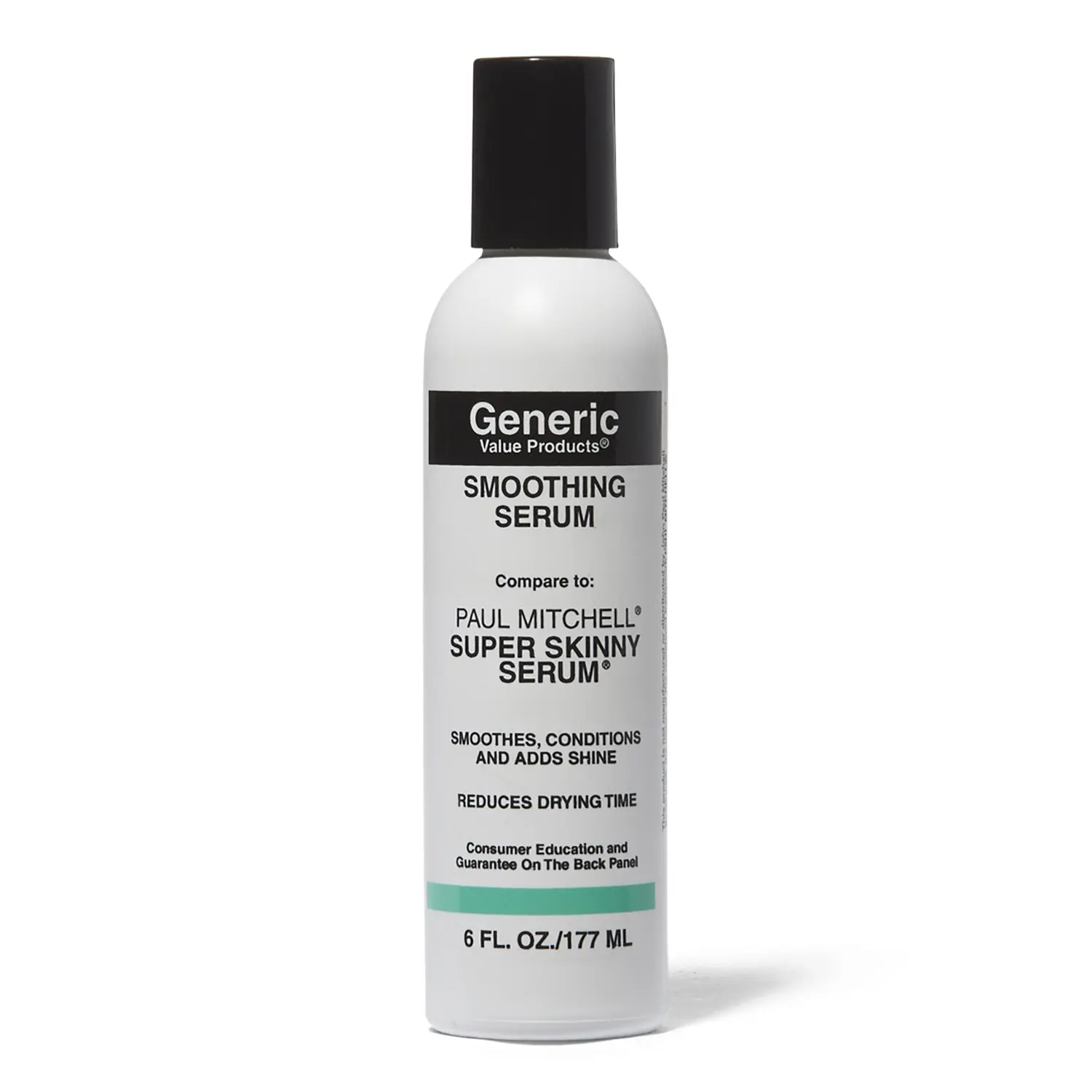 Generic Value Products Smoothing Serum, Styling Cream, AntiFrizz, Thermal Protectant, Conditioning, Wet or Dry Hair, 6 Oz