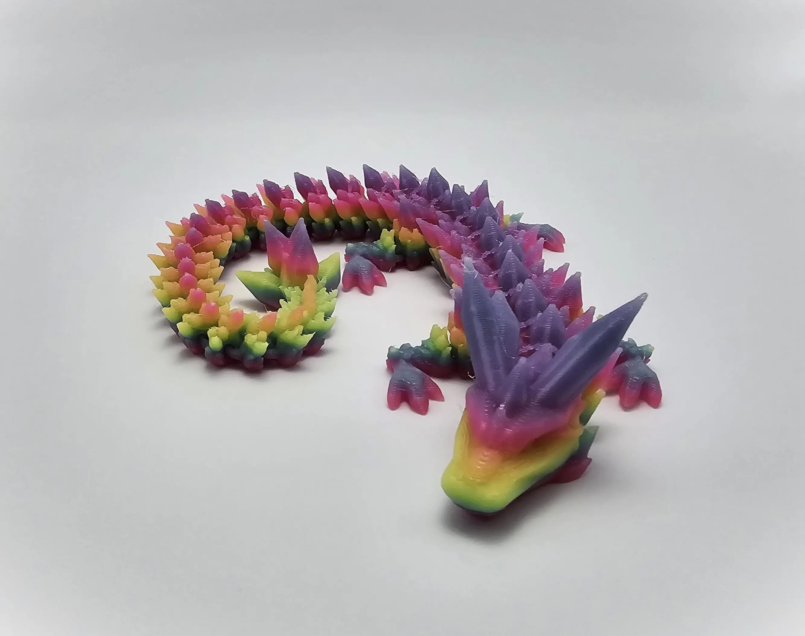 Rainbow Glow Crystal Dragon, Classic Novelty Stress Relief Toy for Toys & Hobbies Enthusiasts