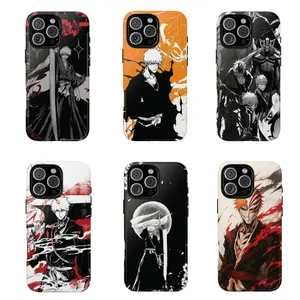 Ichigo kurosaki Bankai Phone Case Bleach Anime Cover for iPhone 17, 17Pro, 16, 15, 14, 13, 12, Samsung S25, S24, S23 S22