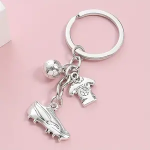 [Fashion Keychain] 1/20pcs Three-dimensional Football Shoe Alloy Keychain | Fashion Classic Men's Style Car Bag Pendant Keychain for Bags