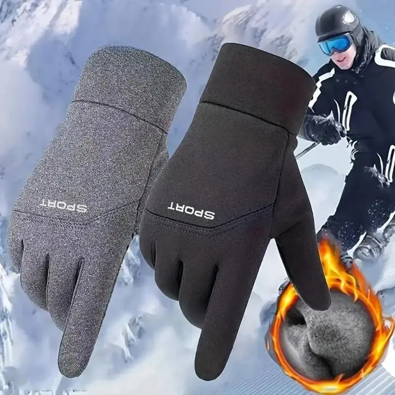 Winter Gloves with Touchscreen Compatibility, Warm & Windproof & Waterproof Gloves for Cycling and Driving, Outdoor Sports Glo1ves for Men & Women, Valentine's Day Gift for Men, Ski Gloves