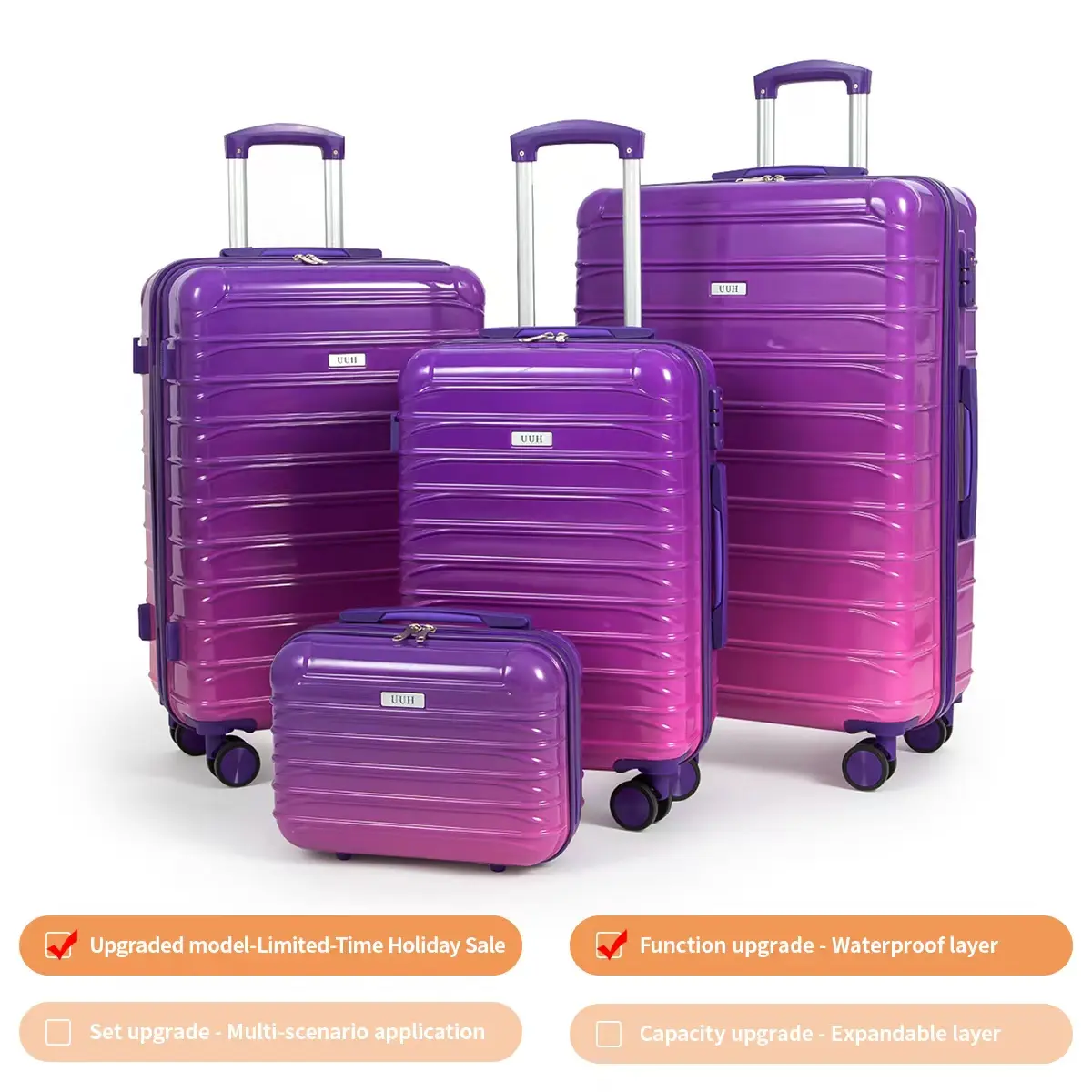 4pcs-Periwinkle Purple