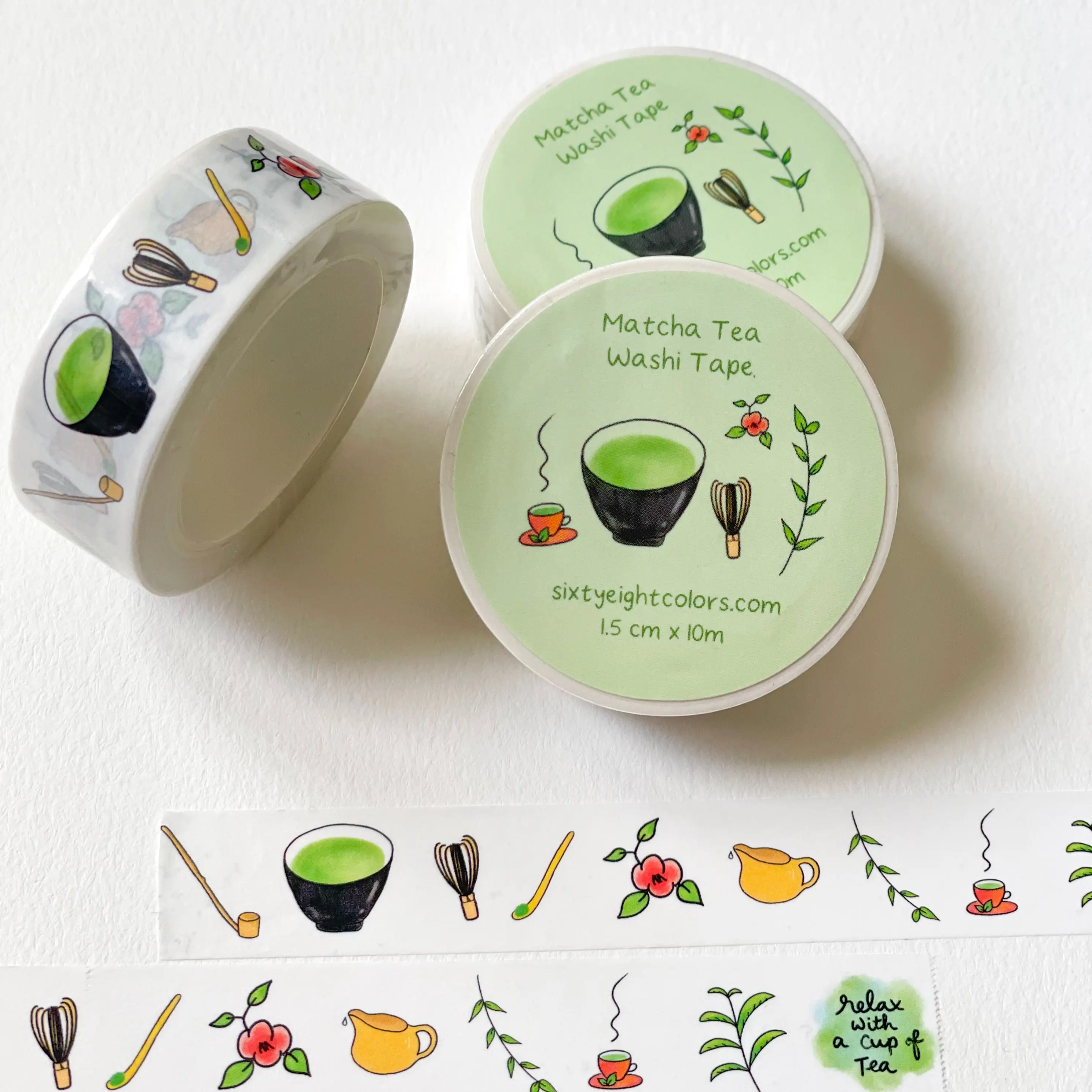 Matcha Tea Washi Tape