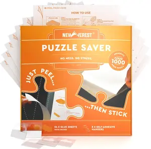 24-Pack Glue Sheets 10"×10″ in Gift-Ready Box | Preserve & Display 4 × 1000-Piece Jigsaw Puzzle