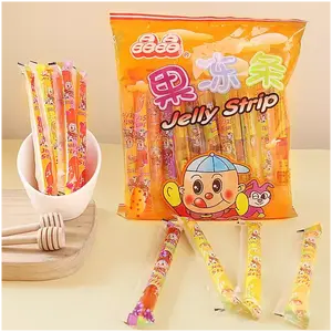 JinJin - Jelly Strip (Jelly Filled Straws in Assorted Flavors) 400g / 14.10oz per Pack Low Calories 0 Fat Snack for Holiday Sharing Package JinJin - Jelly Strip (Jelly Filled Straws in Assorted Flavors) 400g / 14.10oz per Pack Low Calories 0 Fat Snack for Holiday Sharing Package