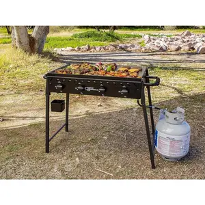 Get Sizzling with the Highland 4-Burner Griddle Kit!
