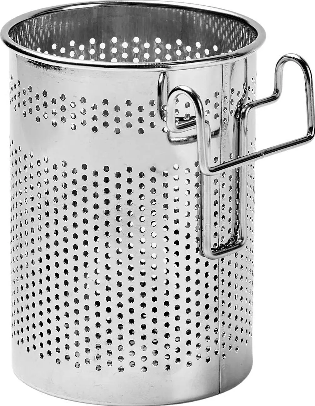 Silverware Drying Basket for Dish Rack, Compact Stainless Steel Hanging Utensil Holder, Round Cutlery Caddy for Kitchen Sink & Countertop