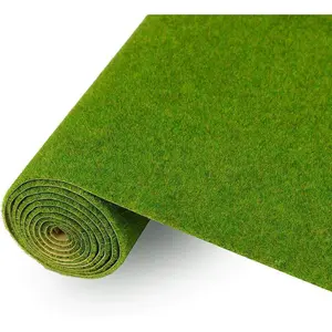 CP138 Artificial Model Grass Mat Trains Grass Green 40 x 100cm or 15.7"x 39"for Decoration Craft Scenery Model DIY