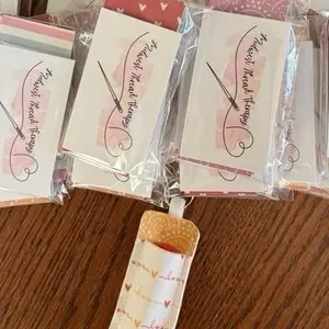 Midwest Thread Therapy Chapstick Holder Sewing Kit - Includes 3 Sets of Vinyl for Custom Holders, 3 Split Rings with Ribbon, Assorted Prints, Tutorial Video Provided