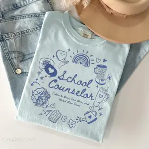 School Counselor Gift Comfort Colors Shirt, Appreciation Gift For School Counselor, School Psychologist Shirt, School Counseling Therapy Tee