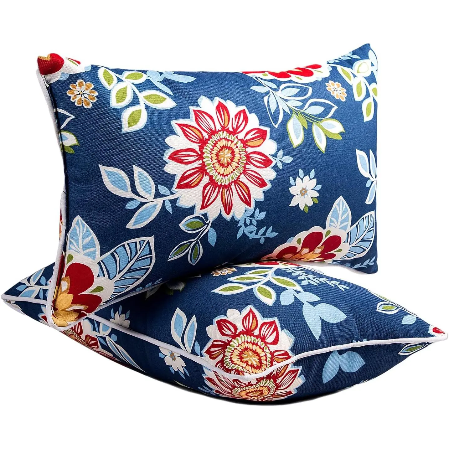 Outdoor Pillows Waterproof Set of 2 Outdoor Throw Pillows with Insert Included 12x20 Inch Outdoor  Pillows for Patio Furniture
