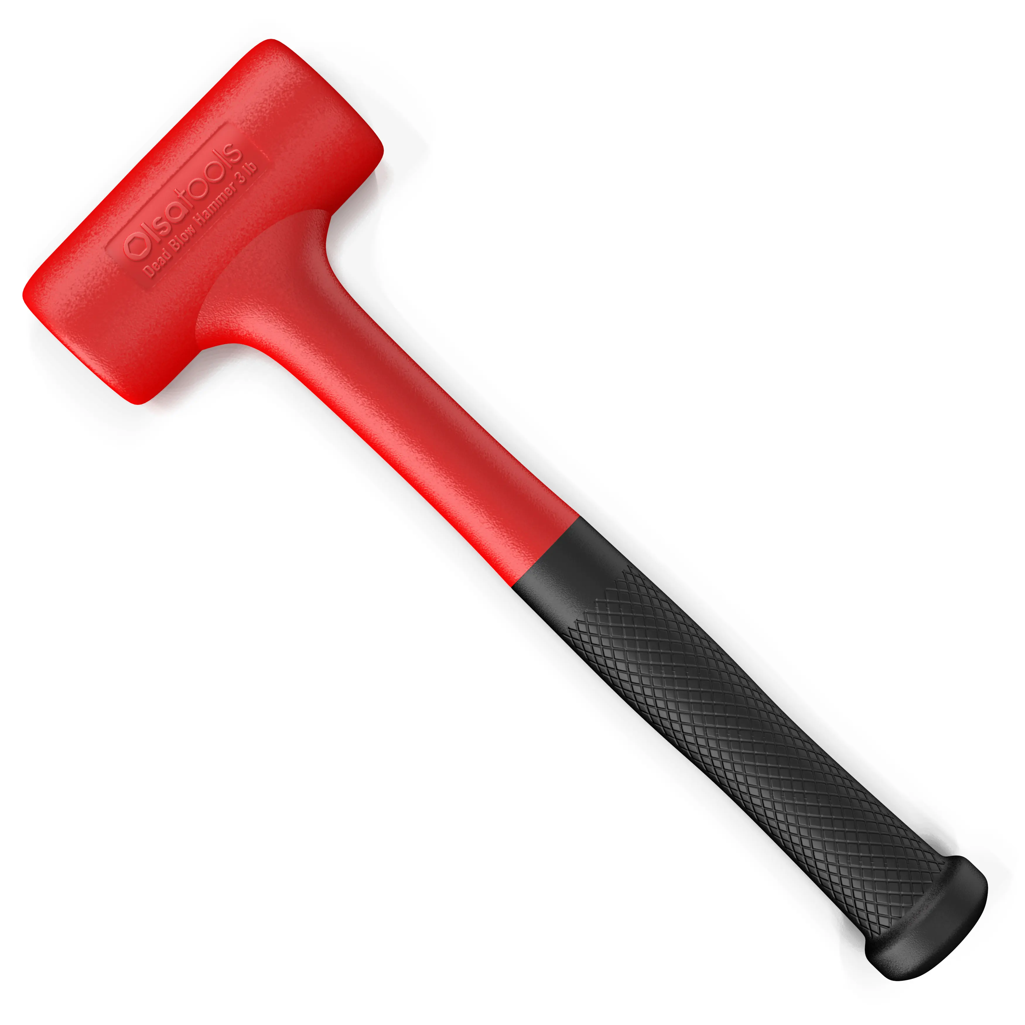Olsa Tools 3LB Dead Blow Hammers - Dead Blow Mallet with Non-Marring Head - Heavy Duty Hammer for Automotive, Mechanical & General Repairs